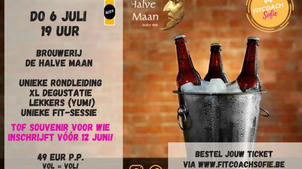 Afbeeldingen van SIP & FIT - Zomerevent Fitcoach Sofie (donderdag 6 juli - Brouwerij De Halve Maan)