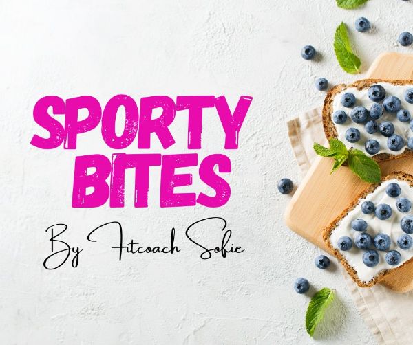 Afbeeldingen van SPORTY BITES - Yummie receptenbundel (wat eet ik best vóór, tijdens en na 't sporten?)